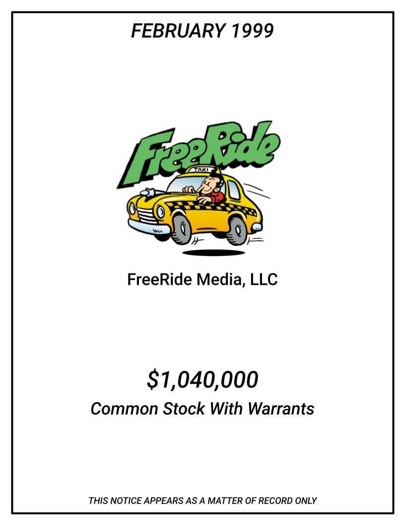 1999-02-FreeRide-Common-Stock-With-Warrants
