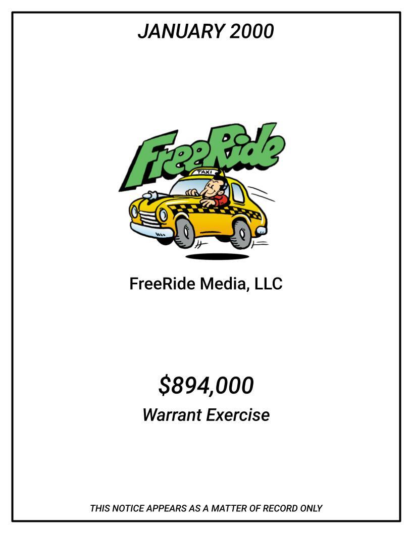 2000-01-FreeRide-Warrant-Exercise