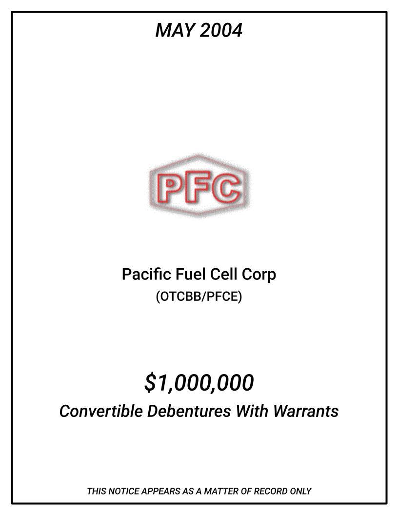 2004-05-PFCE-Convertible-Debentures-With-Warrants