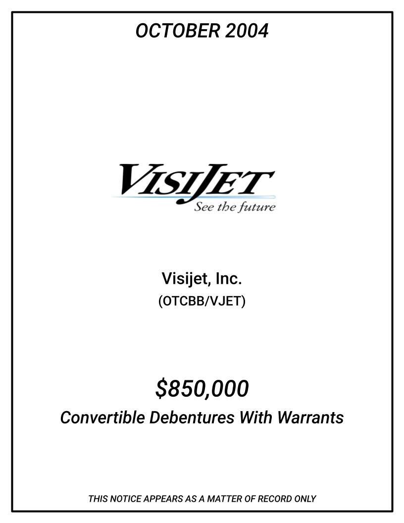 2005-01-VJET-Convertible-Debentures-With-Warrants
