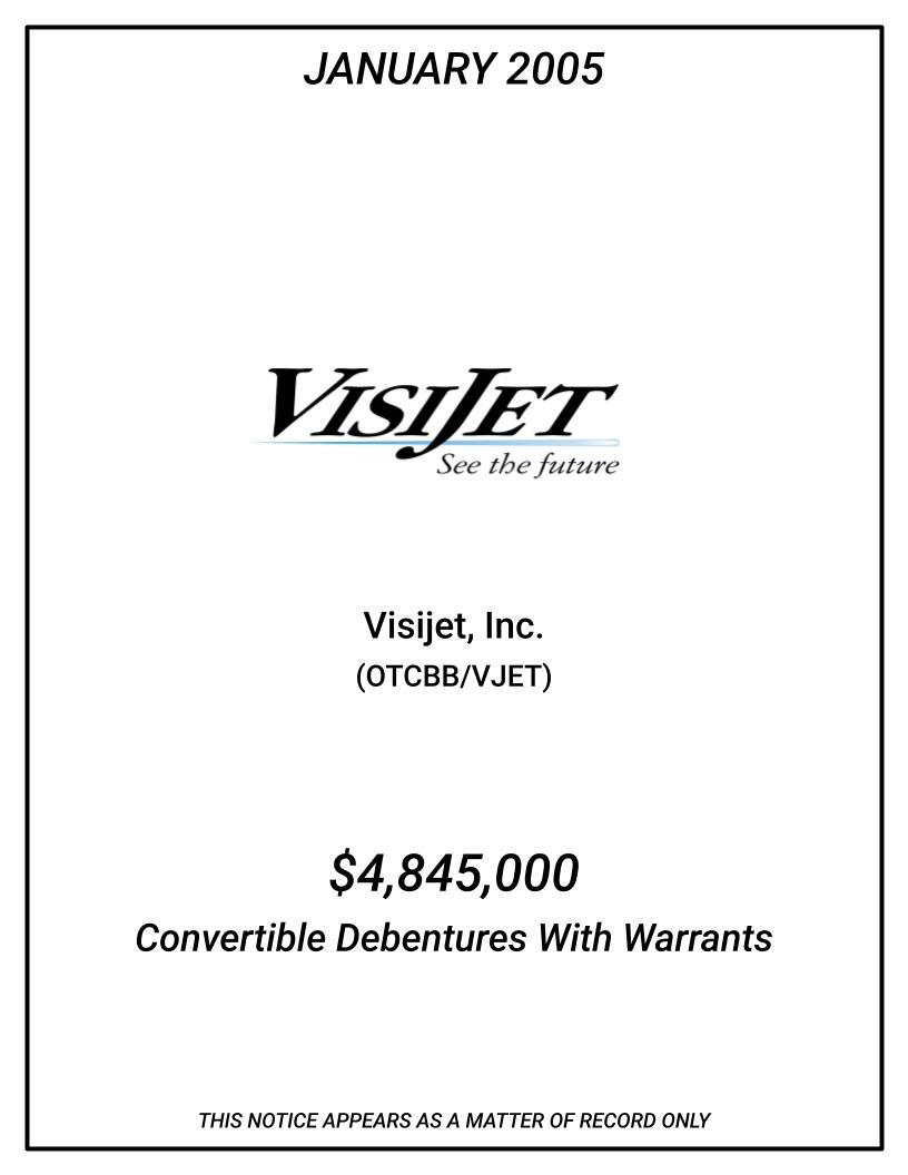 2005-01-VJET-Convertible-Debentures-With-Warrants