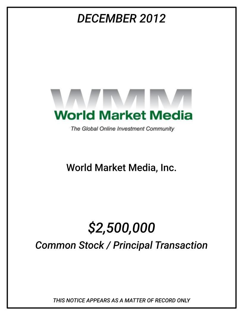 2012-12-WMM-Common-Stock