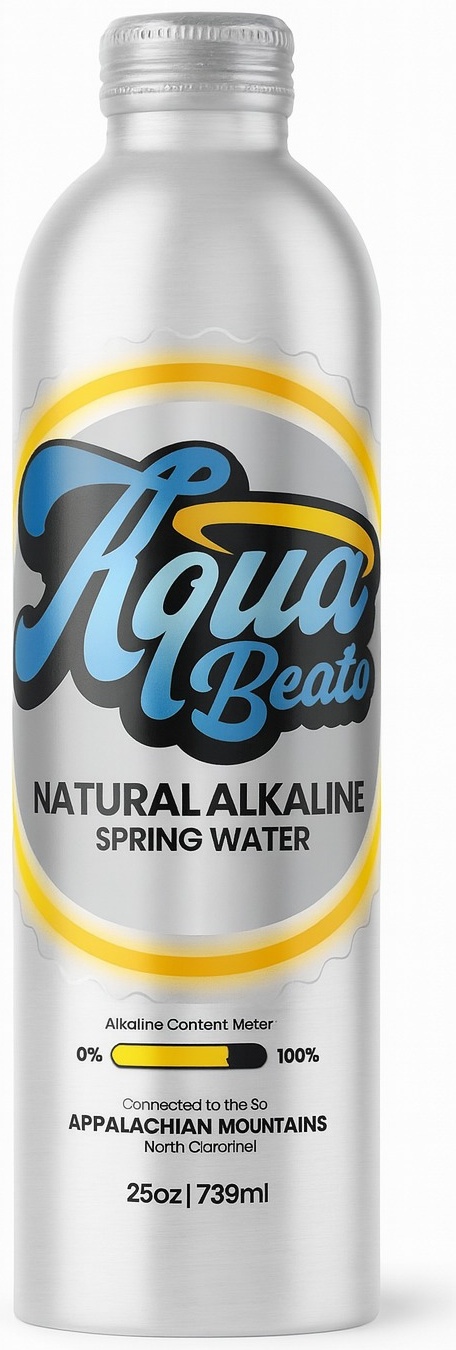 Aqua Beato silver can