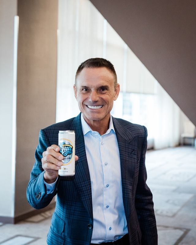 Kevin Harrington with Aqua Beato