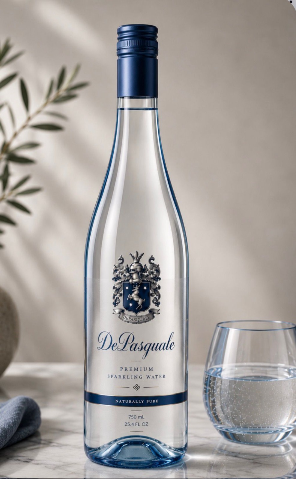 DePasquale white-label bottle by Aqua Beato